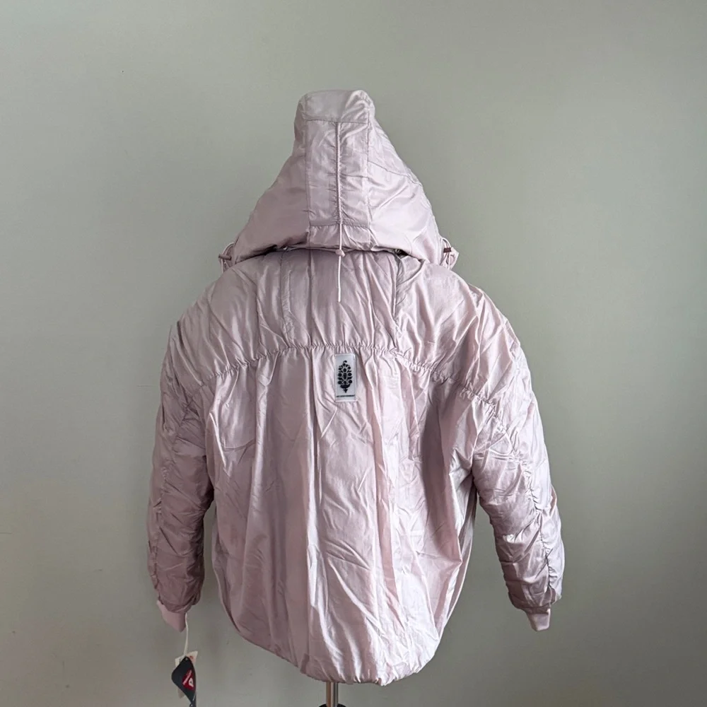 Free‎ People Movement Like a Dream Reversible Puffer in Mauve Winter Jacket Sz M